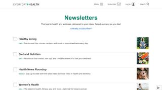 Sign Up for Our Newsletters – Everyday Health