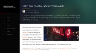 5 Best Call to Action Newsletter Examples | Neuralab