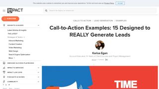 Call-to-Action Examples: 15 Designed to REALLY Generate Leads