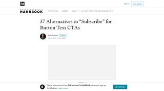 37 Alternatives to “Subscribe” for Button Text CTAs
