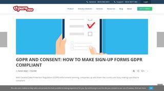 GDPR and Consent: How to Make Sign-Up Forms GDPR Compliant ...