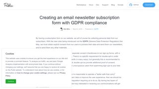 Creating Mailchimp Newsletter GDPR Compliance with Opt-in Signup ...
