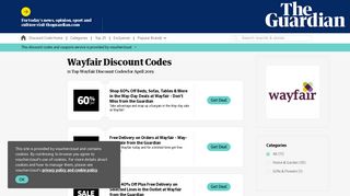 Wayfair Discount Codes for February | Voucher Codes | The Guardian