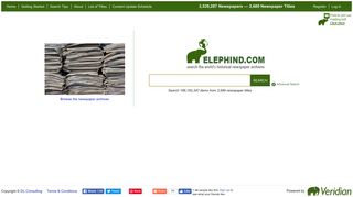Elephind.com: Search the world's historic newspaper archives