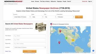 U.S. Newspaper Archives 1736-2018 | NewspaperArchive®
