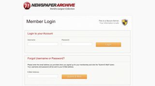 Forgot Username or Password? - Explore Historical Newspaper ...