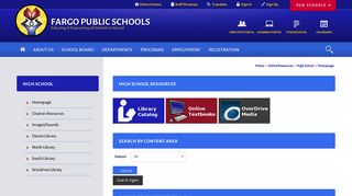 High School / Homepage - Fargo Public Schools