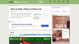 How to Add a Story to Newsvine: 4 Steps (with Pictures) - wikiHow