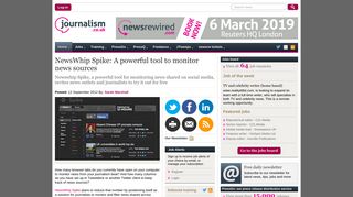 NewsWhip Spike: A powerful tool to monitor news sources | Media ...