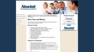 thesba NewTracker Login Portal :: Newtek Business Services