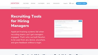 Tools for Hiring Managers - Newton Software