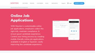 Online Job Application Software | Newton Software