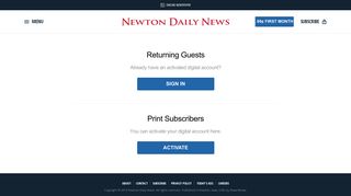 NewtonDailyNews.com Login | Newton Daily News