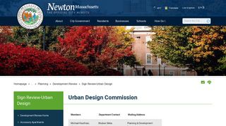 Newton, MA - Sign Review-Urban Design