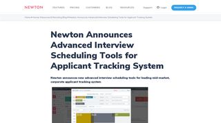 Advanced Interview Scheduling Tools | Newton Software