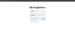 The New York Times › Login