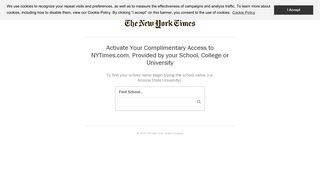 Access NYT « The New York Times in Education