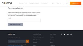 Password reset | Nexamp