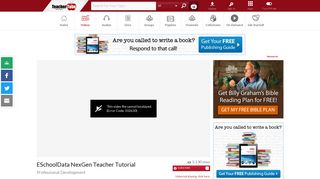 eSchoolData NexGen Teacher Tutorial - TeacherTube