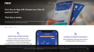 Nexi Pay: manage the online services of your cards with an app | Nexi