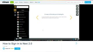 How to Sign in to Nexi 2.0 on Vimeo