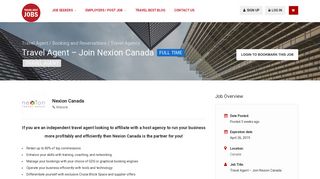 Travel Agent – Join Nexion Canada – Travelbestjobs