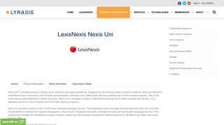 LexisNexis Nexis Uni - Lyrasis