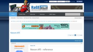Nexon API - RaGEZONE - MMO development community