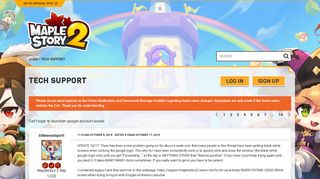 Tech Support - Forums | Official MapleStory 2 Website - Official ...