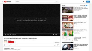 NEXONE Features: Electronic Documents Management - YouTube