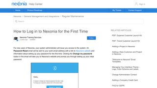 How to Log in to Nexonia for the First Time – Nexonia