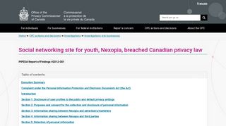 Social networking site for youth, Nexopia, breached Canadian