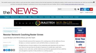 Nexstar Network Coaching Roster Grows | 2018-01-04 | ACHRNEWS