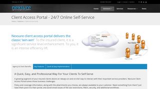 Nexsure Client Access Portal and Self Service for Insurance Agencies