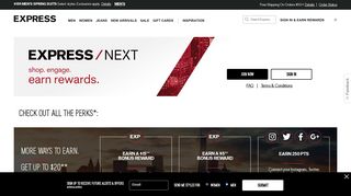 EXPRESS NEXT rewards program