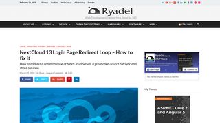 NextCloud 13 Login Page Redirect Loop - How to fix it - Ryadel