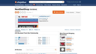 NextDealShop Reviews - 219 Reviews of Nextdealshop.com | Sitejabber