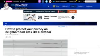 How to protect your privacy on neighborhood sites like Nextdoor ...