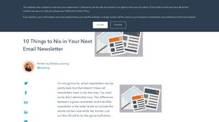 10 Things to Nix in Your Next Email Newsletter - HubSpot Blog