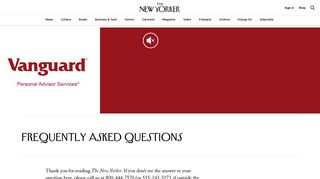 Frequently Asked Questions - The New Yorker | The New Yorker