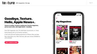Texture - Unlimited Access to Digital Magazine Subscriptions - Free Trial