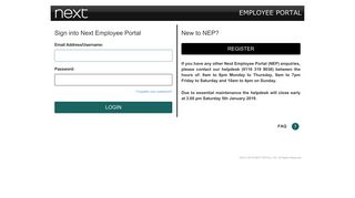 Next - Employee Portal - Login