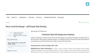 Next Level Exchange - Jeff Kaye - HAAPC