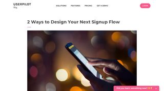 2 Ways to Design Your Next Signup Flow - Userpilot