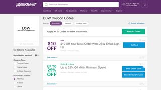 $10 Off DSW Coupons, Codes, Free Shipping, February 2019
