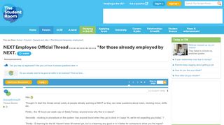 NEXT Employee Official Thread .................. *for those ...