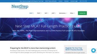 MCAT Full Length Practice Tests | Next Step Test Prep