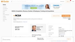NCSA Competitors, Revenue and Employees - Owler Company Profile
