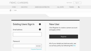 Sign In - Next Careers - Next.co.uk