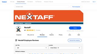 Working at Nextaff: Employee Reviews | Indeed.com